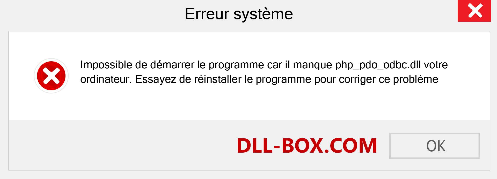 Le fichier php_pdo_odbc.dll est manquant ?. Télécharger pour Windows 7, 8, 10 - Correction de l'erreur manquante php_pdo_odbc dll sur Windows, photos, images